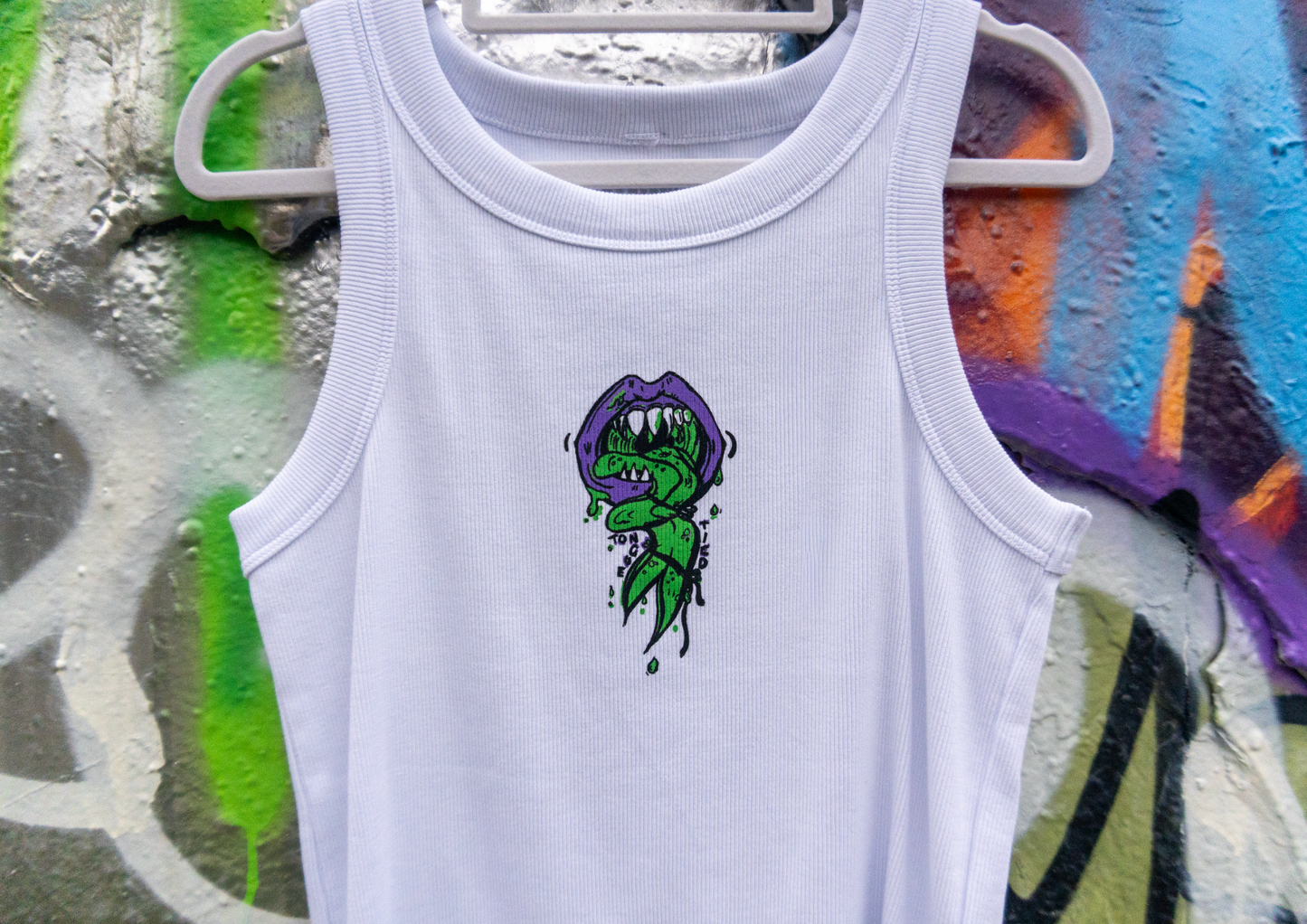 Ribbed Singlet Screen Print