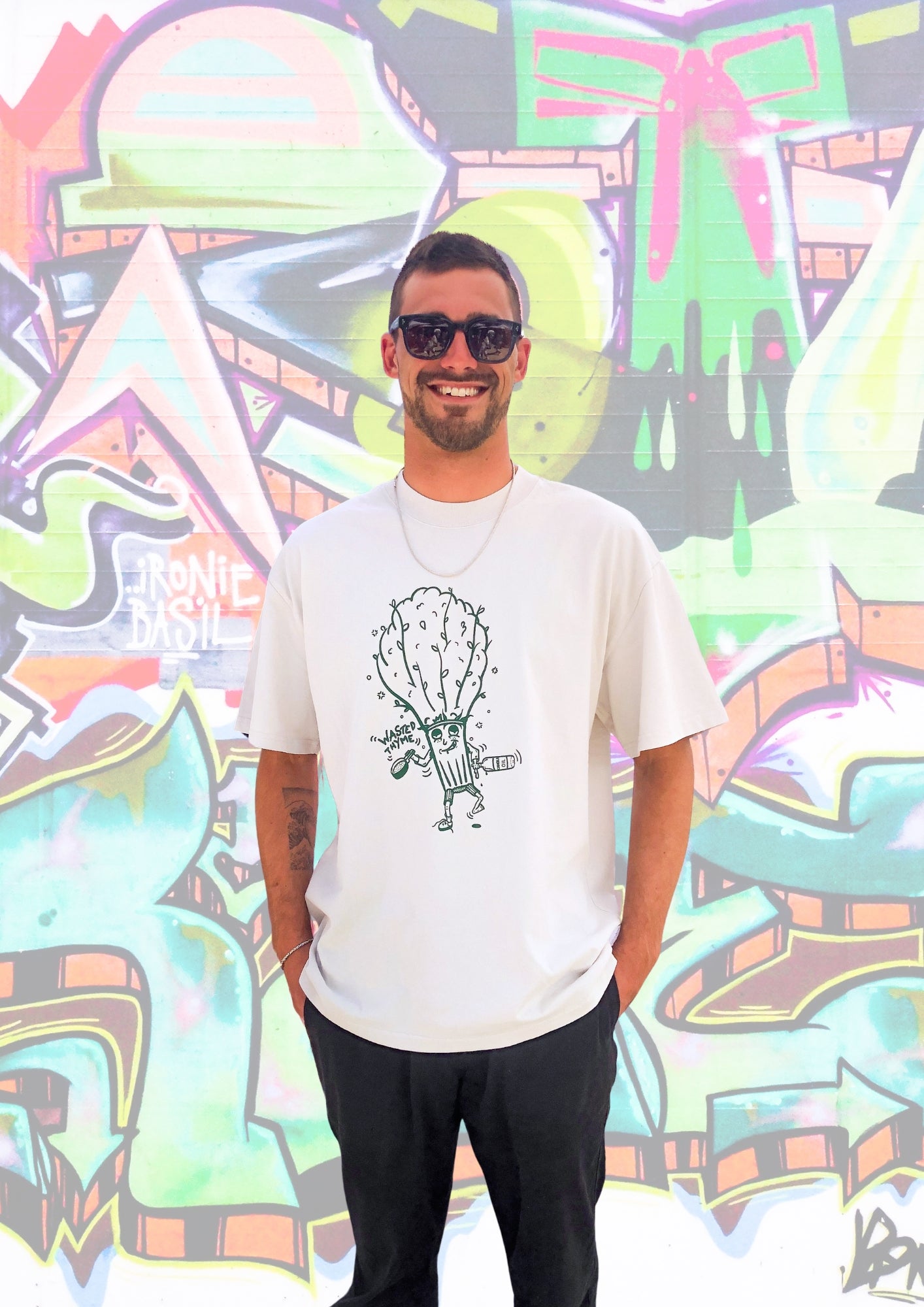 Wasted Thyme Screen Printed Tee